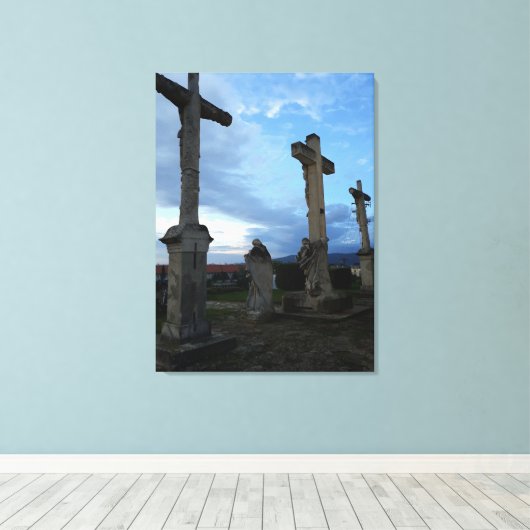 Pasen in Esztergom Hongarije Canvas Print (Insitu (Houten vloer))
