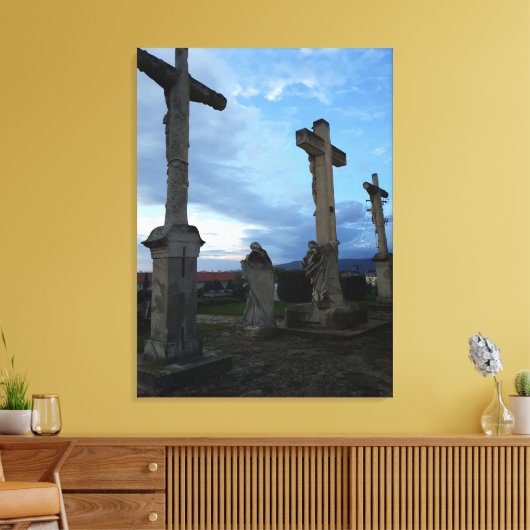 Pasen in Esztergom Hongarije Canvas Print (Insitu (Woonkamer))