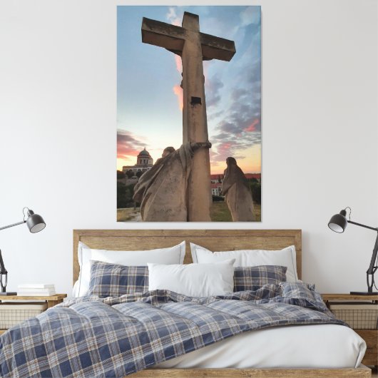 Pasen in Esztergom Hongarije Canvas Print (Insitu (Slaapkamer))