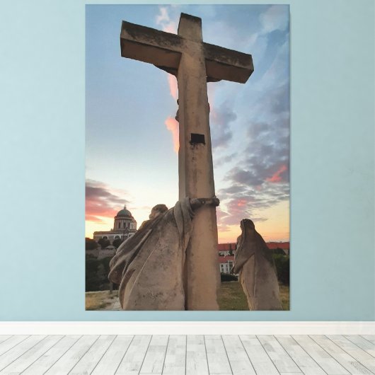Pasen in Esztergom Hongarije Canvas Print (Insitu (Houten vloer))