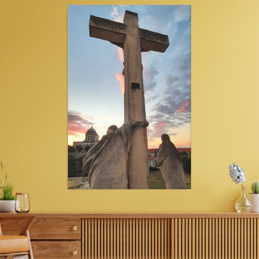Pasen in Esztergom Hongarije Canvas Print (Insitu (Woonkamer))