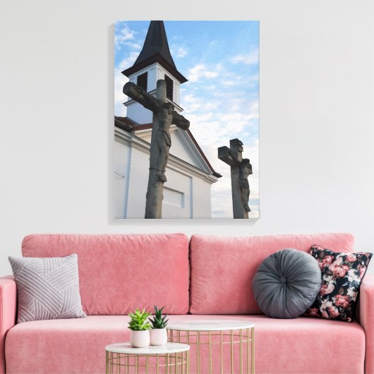 Pasen in Esztergom Hongarije Canvas Print (Insitu (Woonkamer))