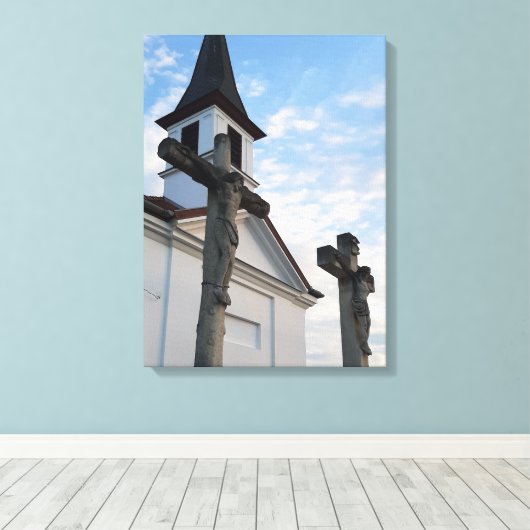 Pasen in Esztergom Hongarije Canvas Print (Insitu (Houten vloer))