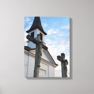 Pasen in Esztergom Hongarije Canvasprint Canvas Afdruk