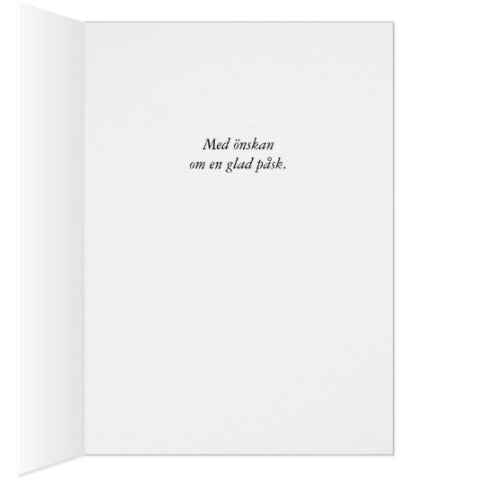 Pasen in het Zweeds, Glad Påsk, Cute Bunny (Binnen (Rechts))