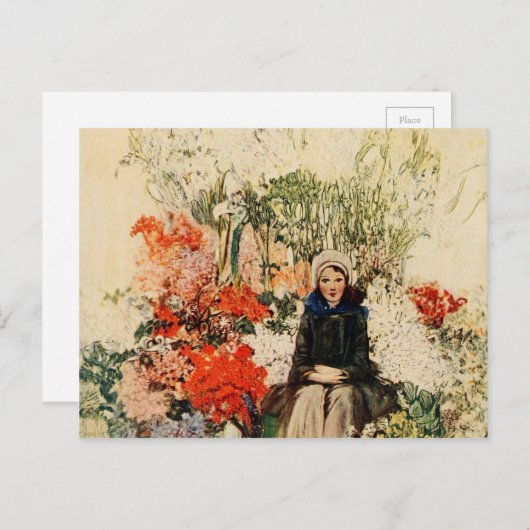 Pasen in Parijs in de jaren 1900 Feestdagenkaart (Voorkant / Achterkant)