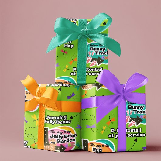 Pasen Inpakpapier Jelly Bean Bordjes