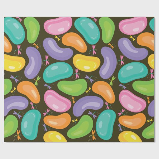 Pasen Inpakpapier Jelly Bean Tuinfeest (Vlak)
