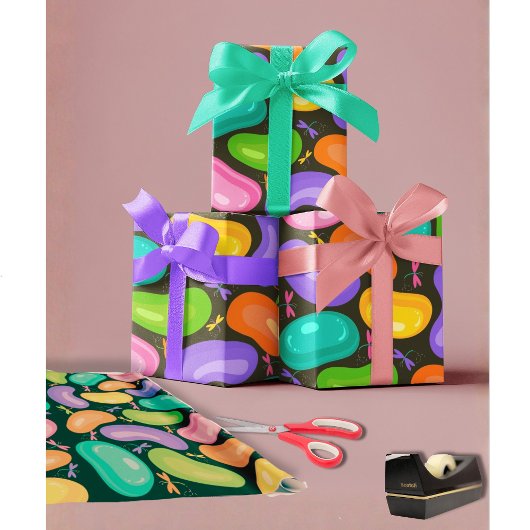 Pasen Inpakpapier Jelly Bean Tuinfeest