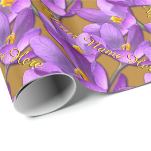 Pasen Inpakpapier Lente Krokus Cadeaupapier