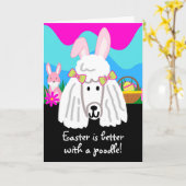 Pasen is beter met een paardenstang kaart (Gele Bloem)