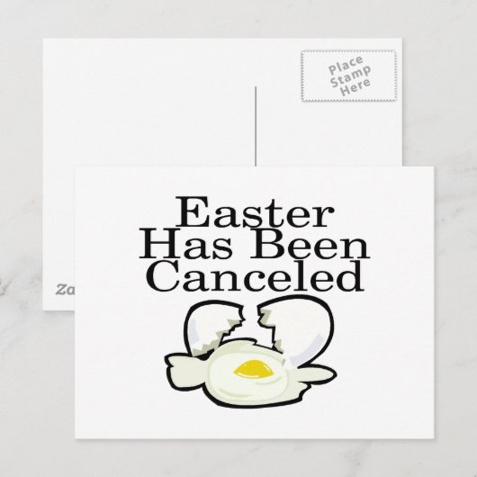 Pasen is geannuleerd feestdagenkaart (Voorkant / Achterkant)