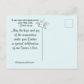 Pasen is Gods geschenk van Liefde, Manuscript John Briefkaart (Achterkant)