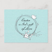 Pasen is Gods geschenk van Liefde, Manuscript John Briefkaart (Voorkant)