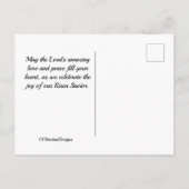 Pasen is God's Gift of Love, John 3:16 Scripture. Briefkaart (Achterkant)