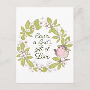 Pasen is Gods liefdescadeau John 3:16 Wreath Briefkaart
