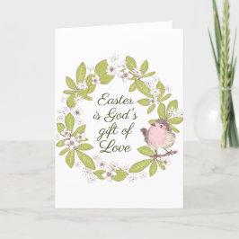 Pasen is Gods liefdescadeau John 3:16 Wreath Feestdagen Kaart