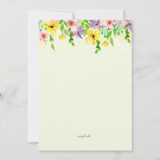 Pasen is hier Uitnodiging (Achterkant)