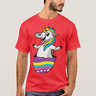 Pasen is magische eenhoorn in paaseieren t-shirt