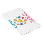 Pasen is uit deze World Space Planets Magneet (Rechterzijde)