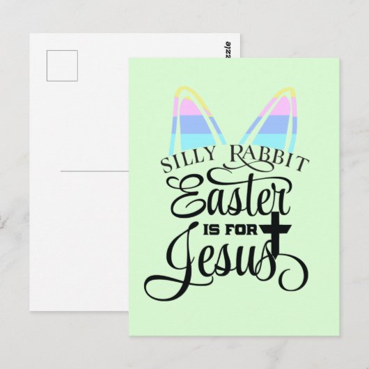 Pasen is voor Jezus Briefkaart (Voorkant / Achterkant)