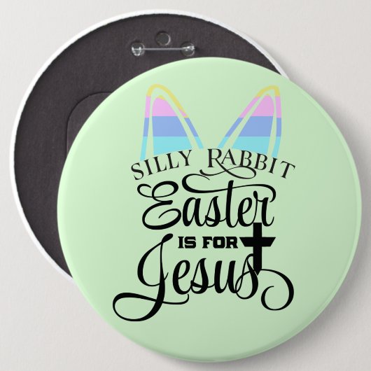 Pasen is voor Jezus Ronde Button 6,0 Cm (Voorkant /achterkant)