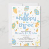 Pasen is zo blij om drie jongens jarig te zijn kaart (Voorkant)