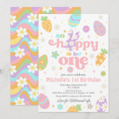 Pasen is zo blij om één verjaardag te zijn kaart (Voorkant / Achterkant)