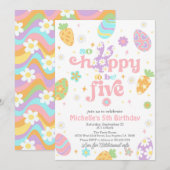 Pasen is zo blij om vijf jaar te zijn kaart (Voorkant / Achterkant)