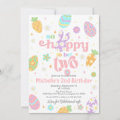 Pasen is zo gelukkig om twee jaar jarig te zijn kaart (Voorkant)