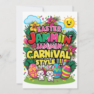 Pasen Jammen Carnavalsstijl kaarten
