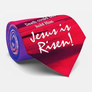 Pasen JESUS IS Christelijk Monogram RISEN Stropdas