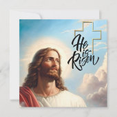 Pasen. Jezus Christus schilder Feestdagenkaart (Voorkant)