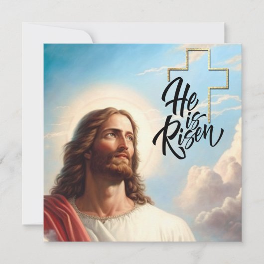 Pasen. Jezus Christus schilder Feestdagenkaart (Voorkant)