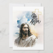 Pasen. Jezus Christus schilder Feestdagenkaart (Voorkant)