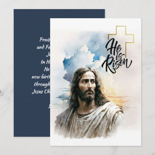 Pasen. Jezus Christus schilder Feestdagenkaart