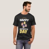 Pasen Jezus Happy Resurrection Day Sunday Egg Rab T-shirt (Voorkant volledig)