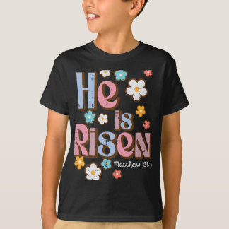 Pasen Jezus is Opgewekt Christelijk Geloof Meisjes T-shirt
