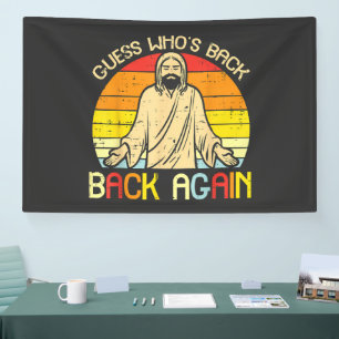 Pasen Jezus Raad Wie Er Weer Terug Is Religieus Ch Spandoek