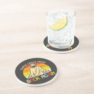 Pasen Jezus Raad Wie Is Terug Religieus Christelij Zandsteen Onderzetter