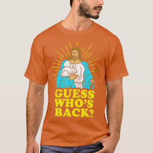 Pasen Jezus raad wiens rug God Christelijk G is T-shirt