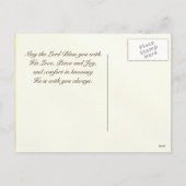 Pasen, John 11:25-26, Daffodils Feestdagenkaart (Achterkant)