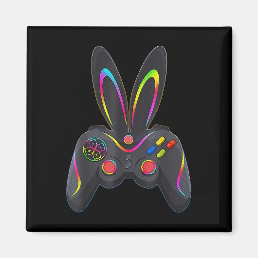 Pasen Jongens Gamer Videospel Controller Konijn Magneet (Voorkant)
