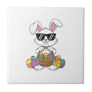 Pasen Jongens Meisjes Kinderen Peuter Konijn Konij Tegeltje