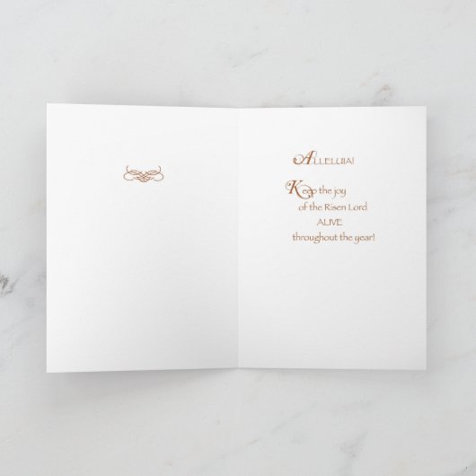 Pasen, joyjama met Lily en Cross Feestdagen Kaart (Binnen)