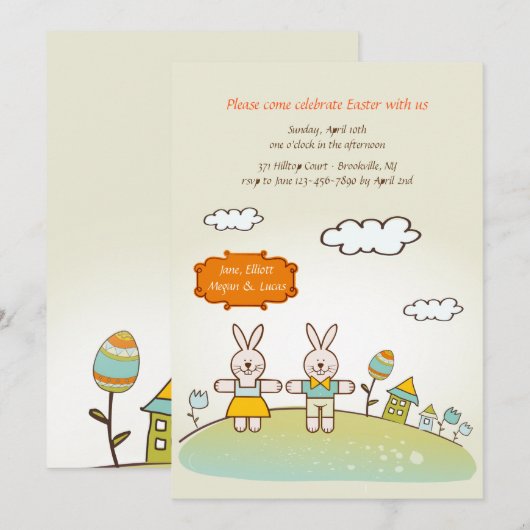 Pasen Kaart (Voorkant / Achterkant)