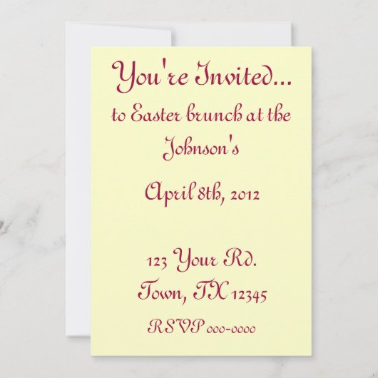  Pasen Kaart (Achterkant)