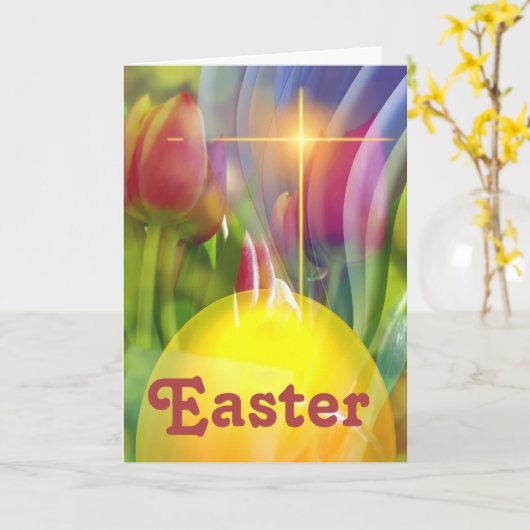 Pasen Kaart (Gele Bloem)