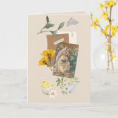 Pasen  kaart (Gele Bloem)