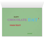 Pasen Kaart - Chocolate Day! (Binenzijde Horizontaal (Onderkant))